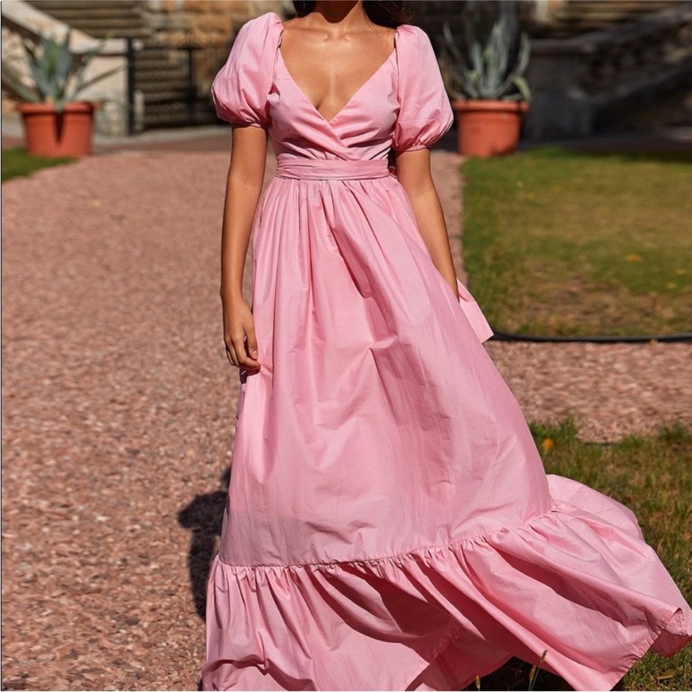 Alamour The Label Andrey Puff Sleeve Formal Dress